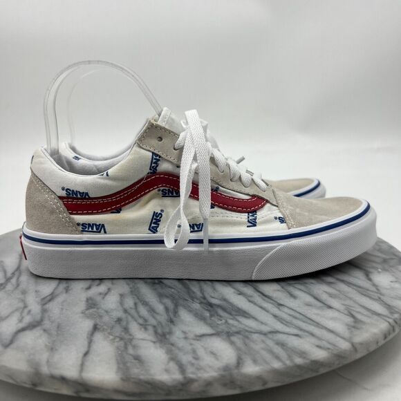 Vans Sneakers Womens 8 White Suede and Canvas Skate Skater Skateboarding Shoes - Picture 2 of 14